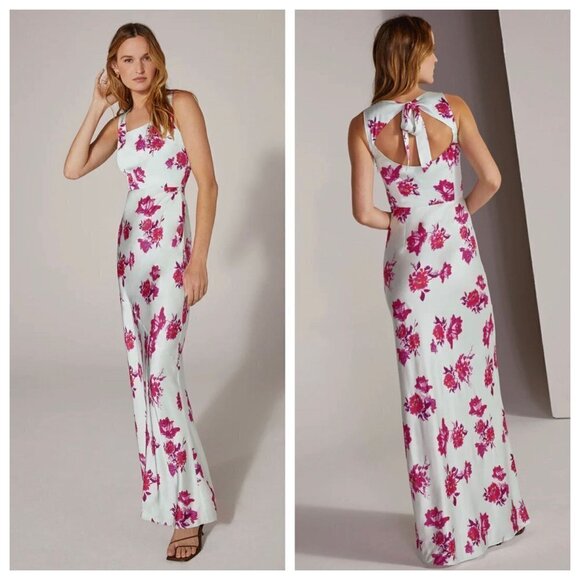 Favorite Daughter The Sunroof Floral Cotton Maxi Dress Summer Peony Womens Size - Picture 1 of 15